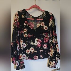 Large flowered shirt